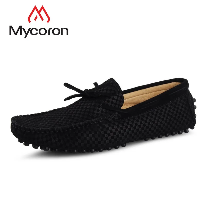 

MYCORON Genuine Leather Luxury Brand Men Casual Shoes Fashion Handmade Boots Outdoor Walking Shoes Men Schoenen Mannen