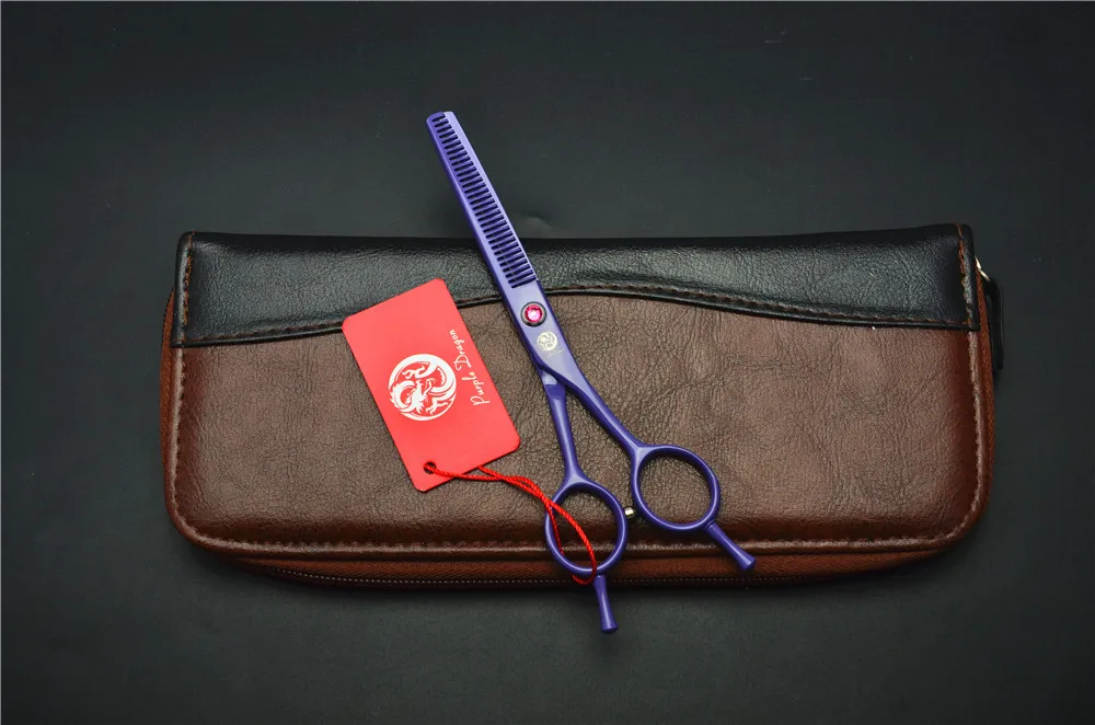1012Z 5,5 ''16 см фиолетовый дракон Парикмахерские ножницы JP 440C ножницы для резки Professional Ножницы Профессиональные человеческие ножницы для волос