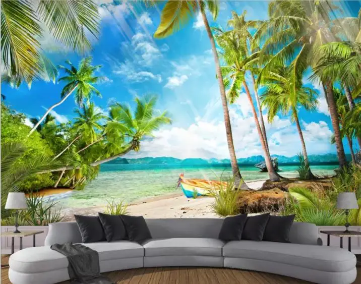 Sea view from beach paper wallpaper  Homewallmurals