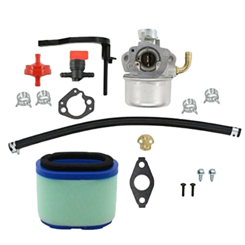 

Carburetor Air Filter Kit For Briggs/Stratton 591925 698479 Air Filter/Fuel Hose/Fuel Filter/Fuel Shut Off Valve/Gasket/Clamp