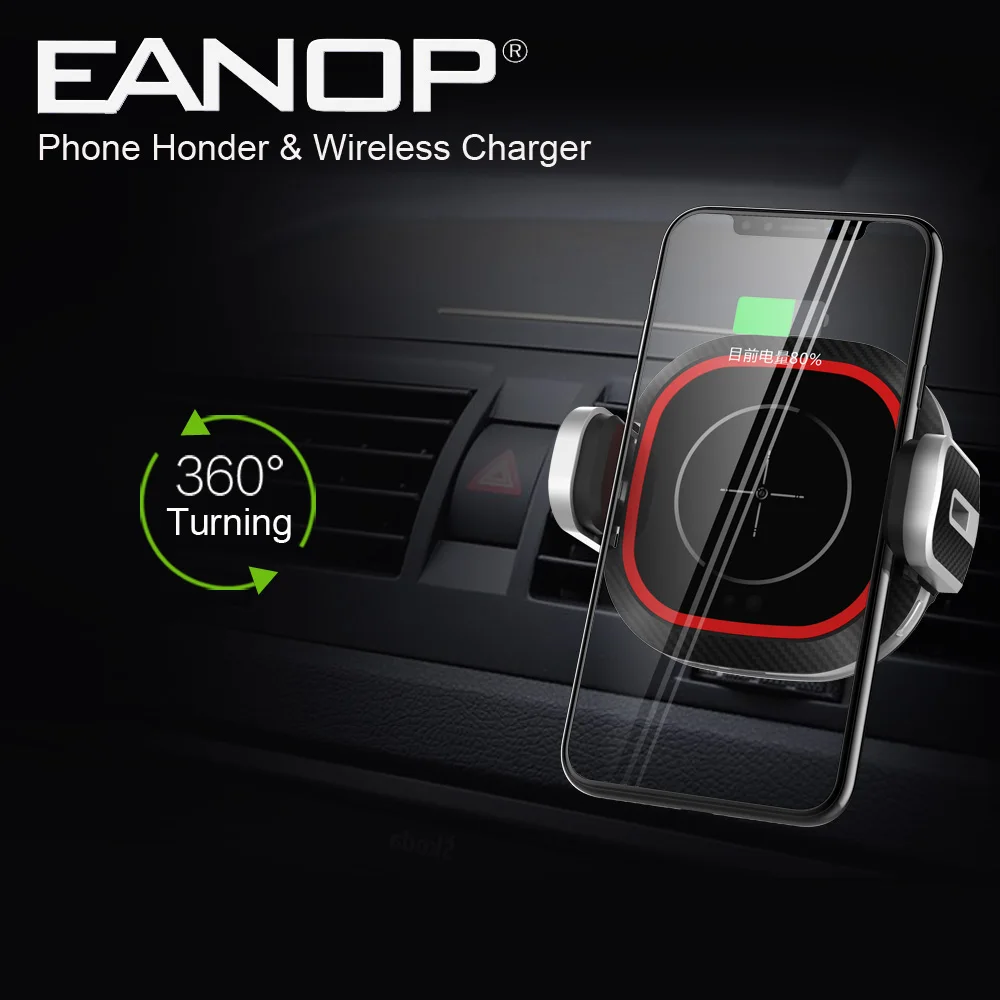 EANOP CH200 Car Mobile Holder Dashboard Pop socket black automatic