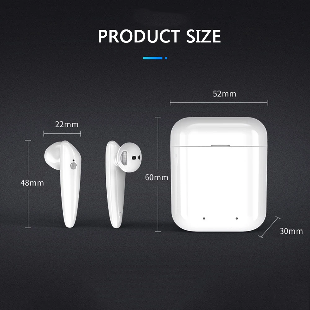 Bluetooth наушники i18 TWS с сенсорным управлением беспроводная гарнитура super bass