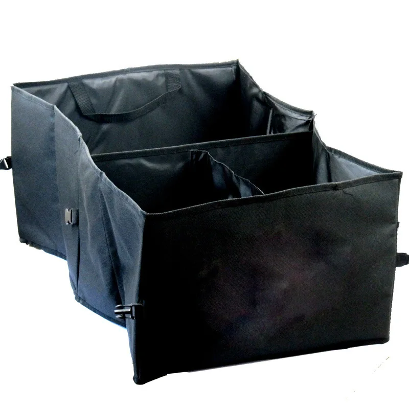 15L Trunk Organiser Car Organizer Black Fabric Back Cab Folding Storage Box Container