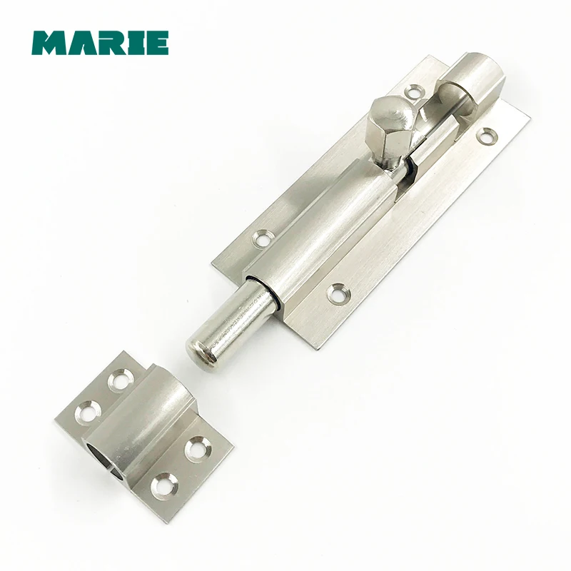 Brass Hidden Door Bolt Security Guard Door Latch Sliding Lock Bathroom Bolt Dust Proof Tube