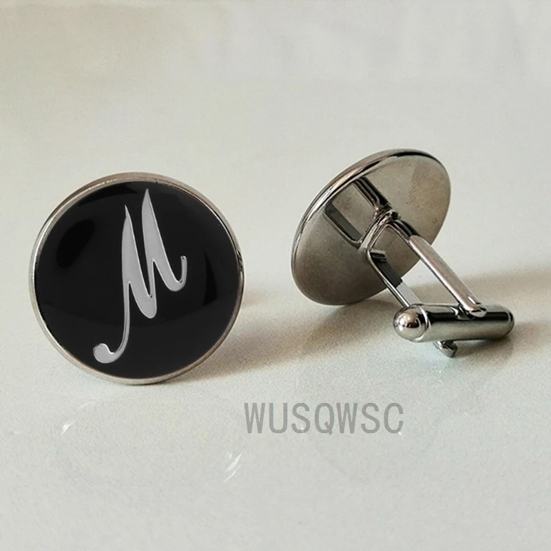 WUSQWSC новый черный круглый вырез буквы D Свадебные Запонки Мужская рубашка костюм