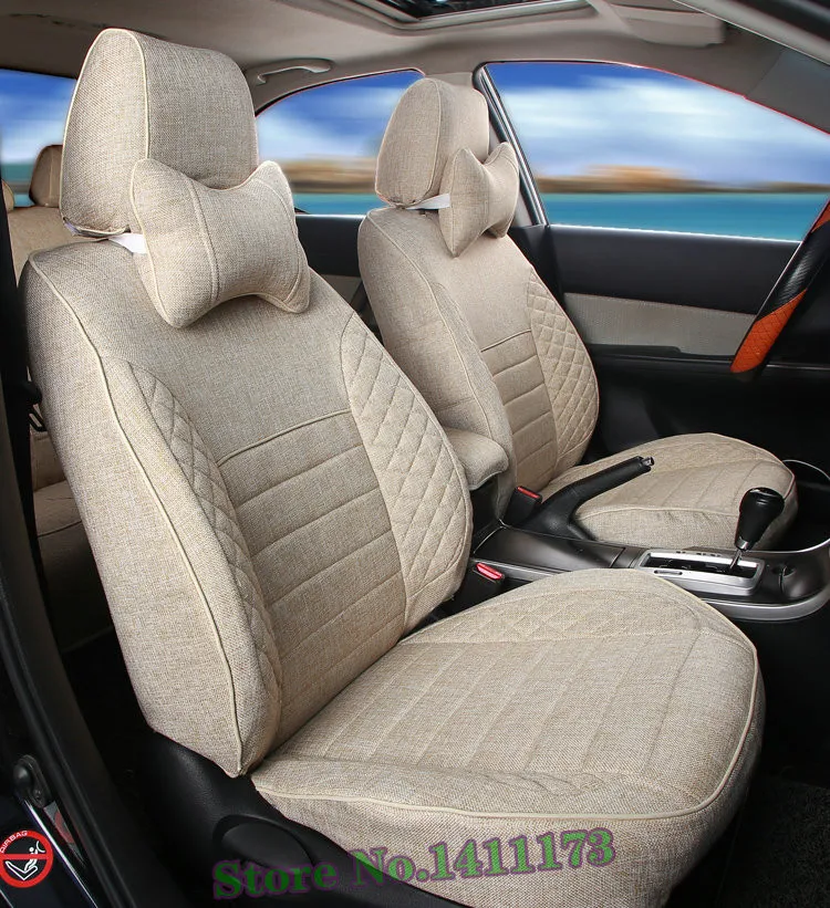 linen cloth car seat covers JK-H051 (7)