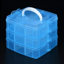 3 Слои стека рыболовные снасти утилита коробка для хранения приманки поворотный крюк для хранения рыболовные коробка случае рыболовные принадлежности