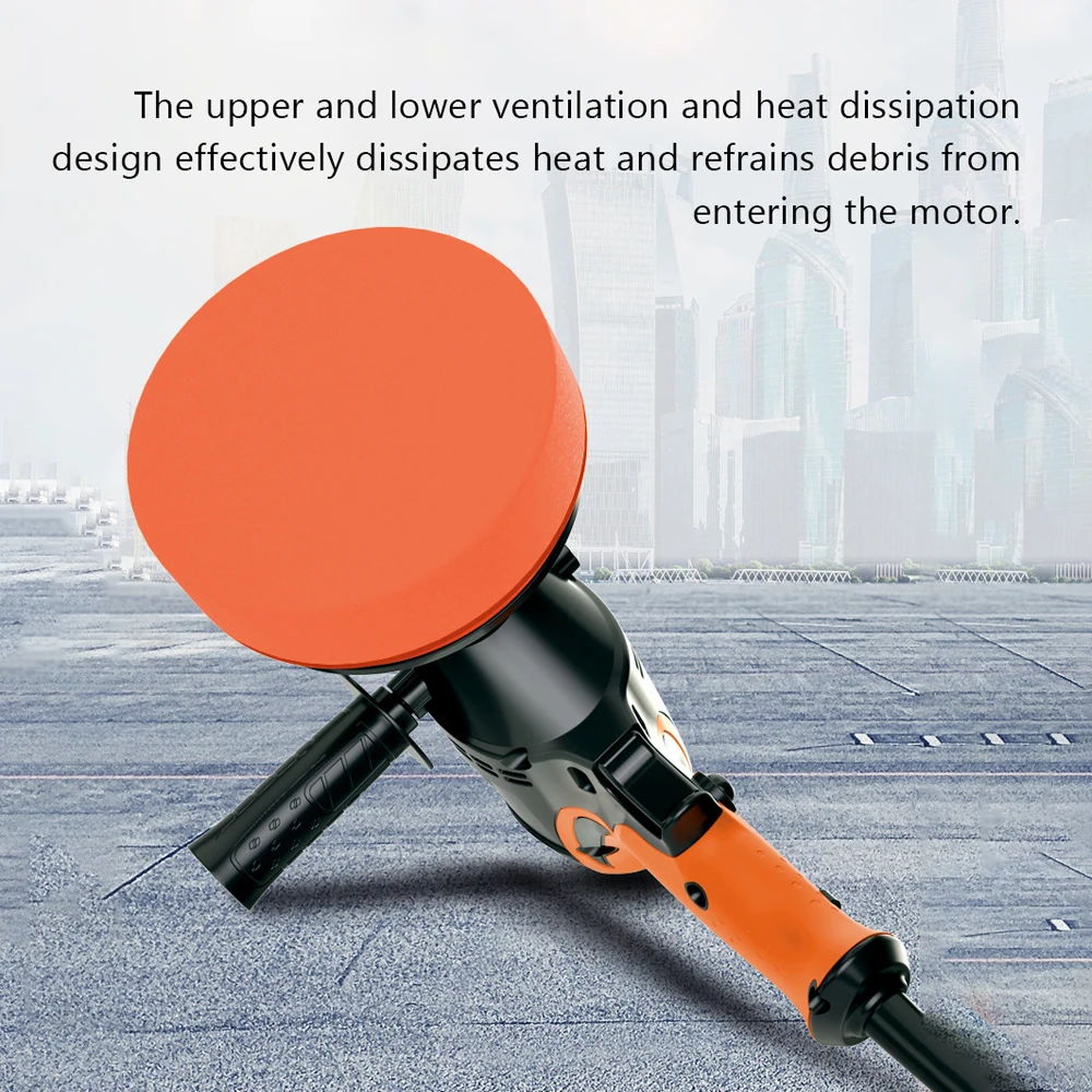 980W Car Polishing Machine Six Gears Adjustable Speed Car Electric Polisher Grinder Machine Polisher Power Tool