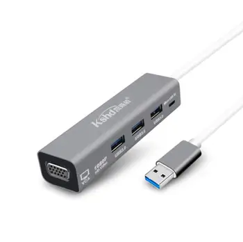 

USB 3.0 To 3 USB 3.0 and VGA hub dock for surface pro 5 6