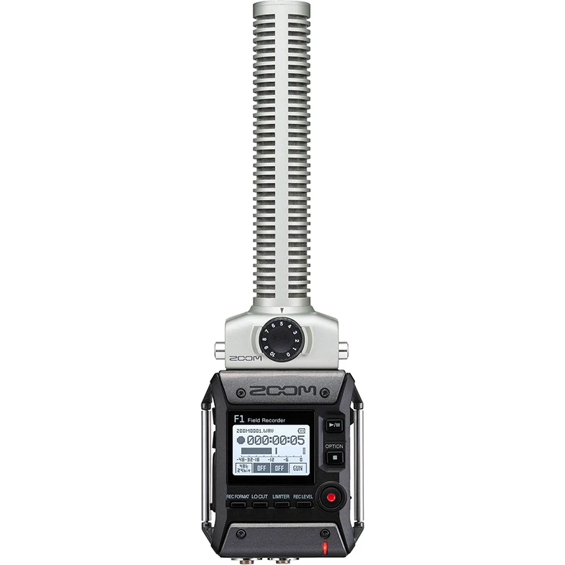 

ZOOM F1-SP field recorder+shotgun mic two-channel audio recorder DSLR camera recording with SGH-6 for run-and-gun filmmakers