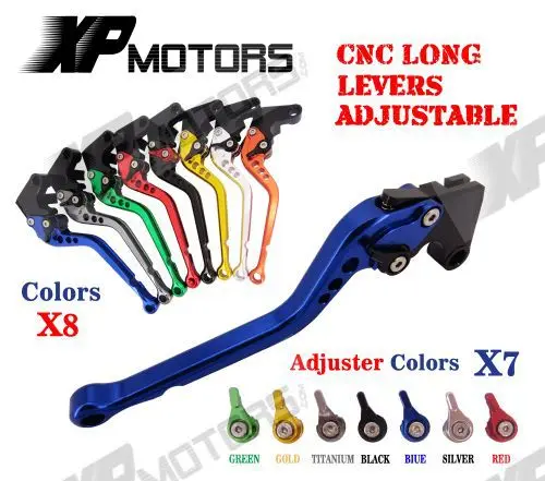

Adjustable CNC Long Brake Clutch Levers For Suzuki SV650 SV650S 1999-2010 (6.8 inch )