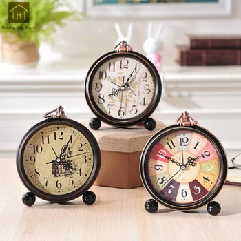 

Creative Cute Cartoon Bell Alarm Clock Small Bedside Mechanical Alarm Vintage Table Clocks Despertador Electronic Clock LKJ060