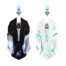 1 шт. Беспроводной игровой Мышь 7 цветов Подсветка комфорт бесшумный кнопки оптической мыши для компьютера портативных ПК