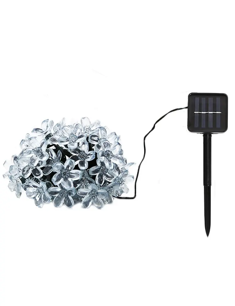 5m 12m 22m led pêssego flor string