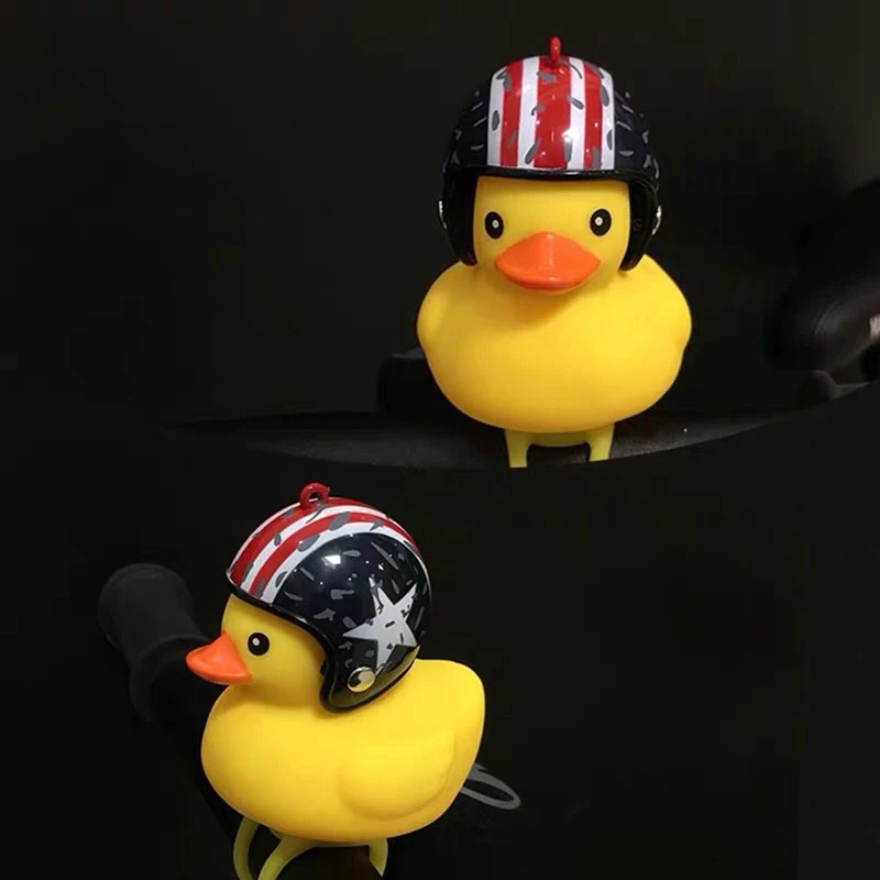 

1Pc Bicycle Bell Broken Wind Duck Mtb Road Bike Moto Riding Light Cycling Accessories Small Yellow Duck Helmet Child Horn