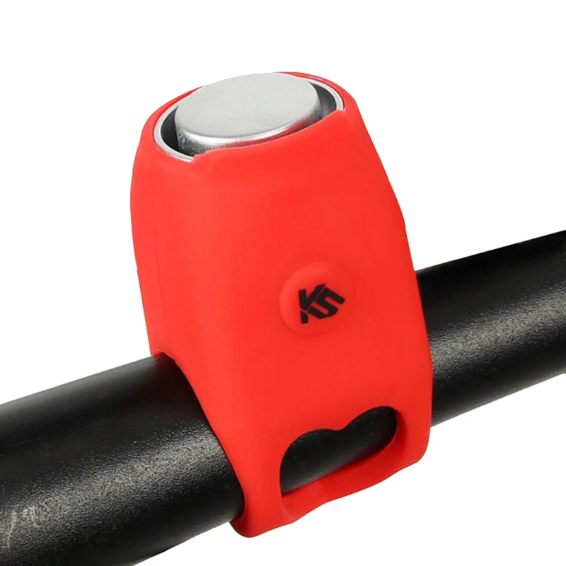 Cycling Bike Electronic Bell Rainproof MTB Road Bicycle Handlebar Silica Gel Horns Super Loud Safety Bike Alarm Horn PA0112 (8)