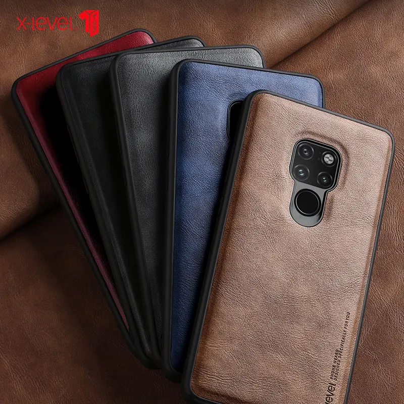 

X-Level Leather Case For Huawei Mate 20 Pro Cases Original Soft Silicone Edge Shockproof Back Phone Cover For Huawei Mate 20
