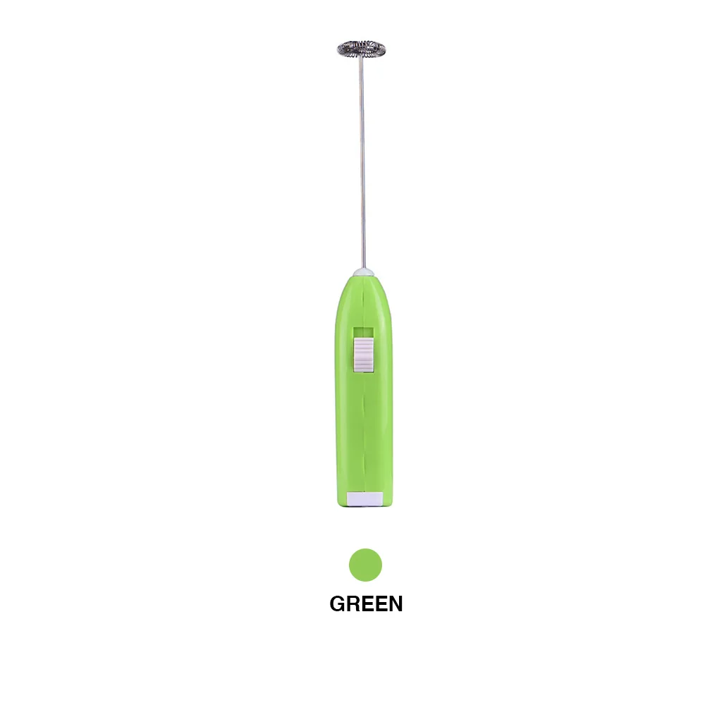 Green 1pc Молочный напиток мутовка для кофе миксер электрический ручной взбиватель яиц пенообразователь Кофеварка блендер Авто кухонный миксер инструменты - Цвет: Green 1pc