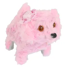 Детский флэш-светильник глаз прогулки лай Плюшевые Электронные игрушки розовый