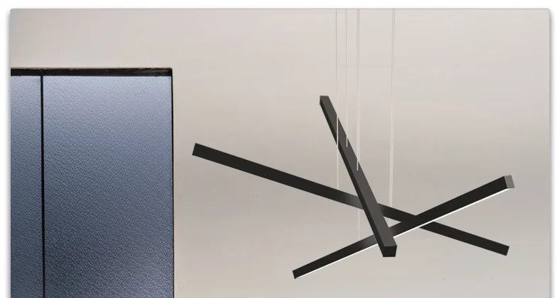 Luzes de Alumínio em Linha Sala de Jantar Moderno Faça Você Mesmo Reta Led Lustre Luminaria Sala Pingente Luzes Luminárias 3 11 Moderno diy 3 luzes de alumínio em