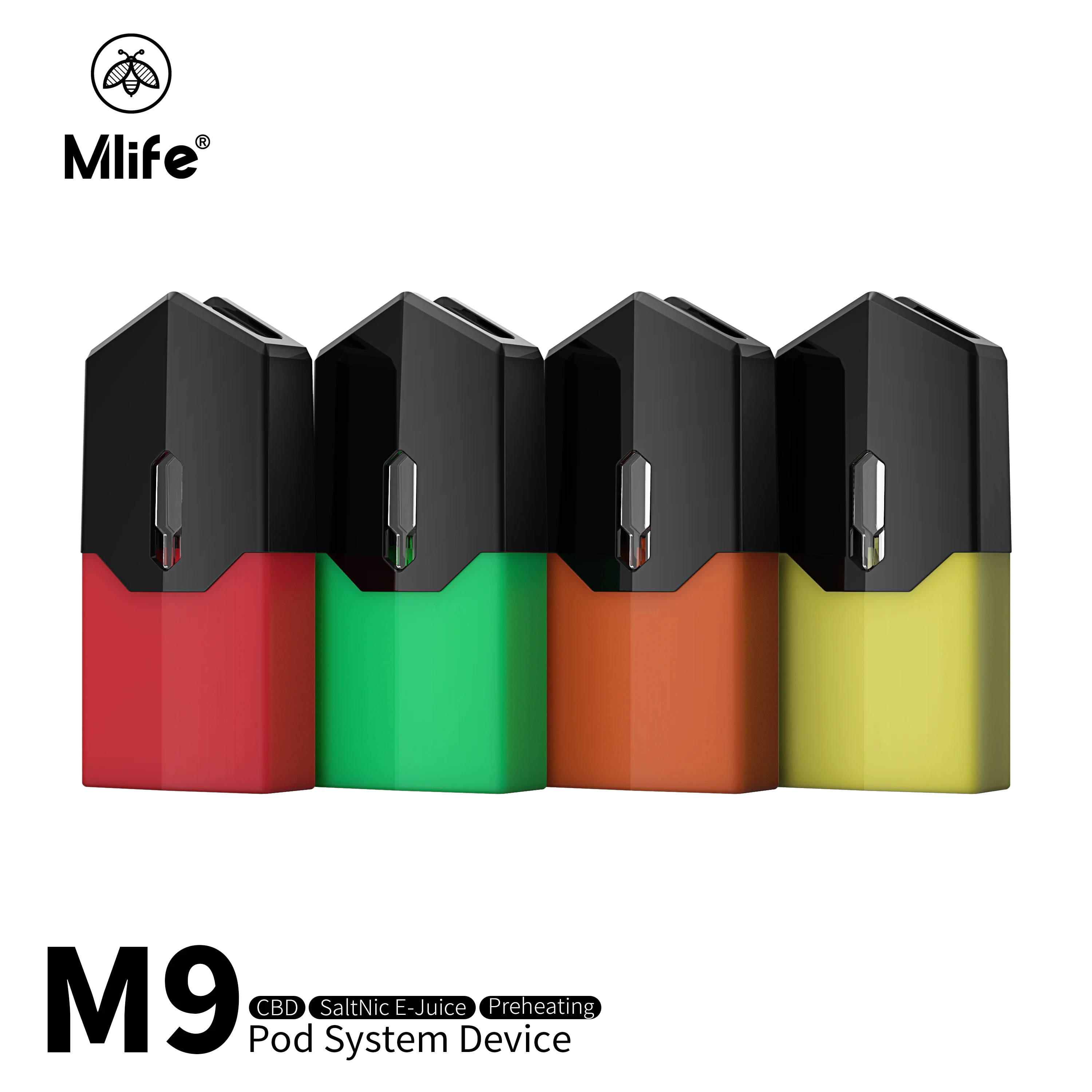 

Original Mlife M9 vape Kit Built-in 220mA With 0.7ml Atomizer Tank M9 Vapes CBD/THC Oil And Normal Oil Vaporizer Kits
