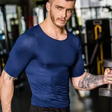 Men Slimming Body Shaper Modeling Vest TShirt Fat Burning Men Belly Abdomen Compression Shapewear Chest Tummy Corset Shirts