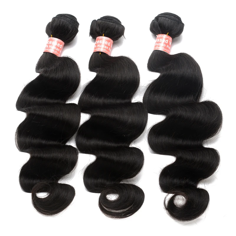 Перуанские натуральные волосы волнистые 100% для наращивания 3 шт.|weave hair|weave bundlesweave
