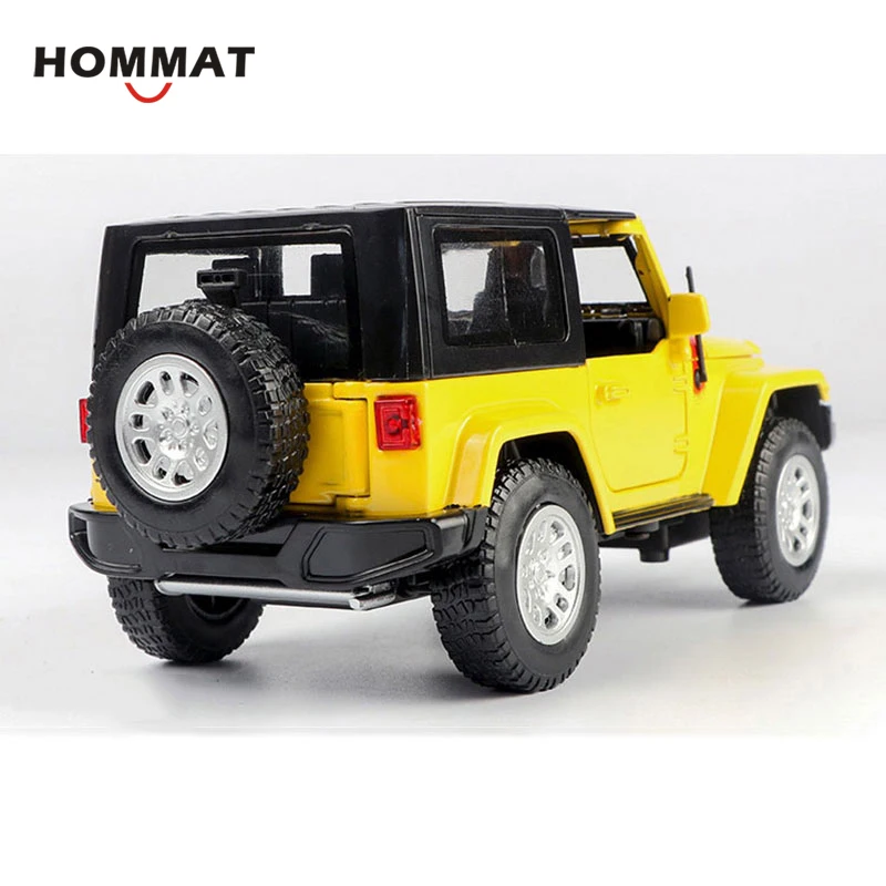 HOMMAT Simulation 1:32 Jeep Wrangler Rubicon внедорожник автомобиль сплав литье под давлением