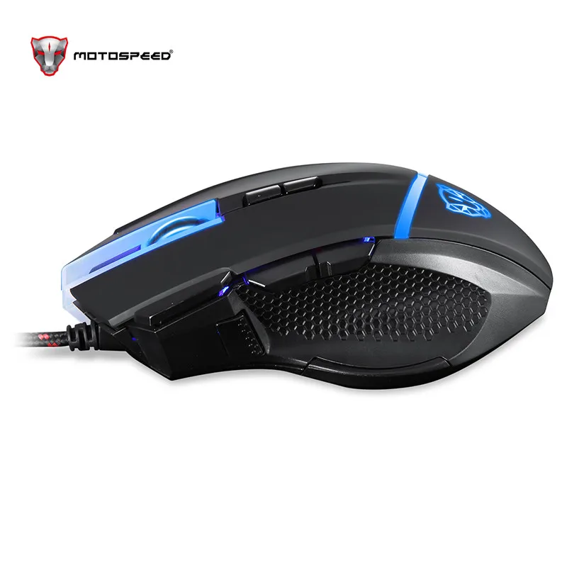 Motospeed V18 Gaming Wired Mouse 7 Button 4000DPI 8-grade LED Optical USB Precision Optical 9Keys Breathing Lamp with 1.8m Cable Motospeed V18 Gaming Wired Mouse 7 Button 4000DPI 8-grade LED Optical USB Precision Optical 9Keys Breathing Lamp with 1.8m Cable