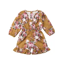 Летний комбинезон с цветочным рисунком для новорожденных девочек, комбинезон, одежда для подвижных игр