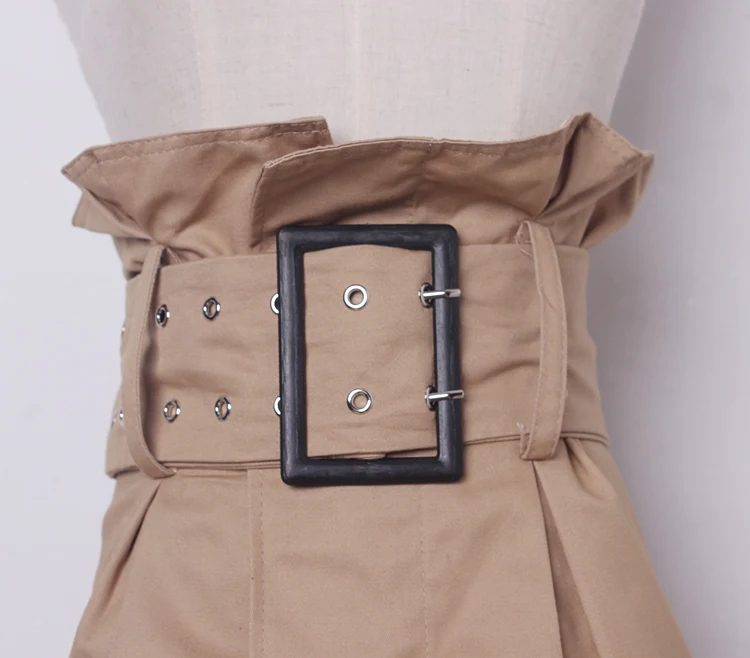Женская взлетно посадочной полосы моды ткань широкие пояса женское платье Корсеты пояс с пряжкой украшения широкий пояс R1373