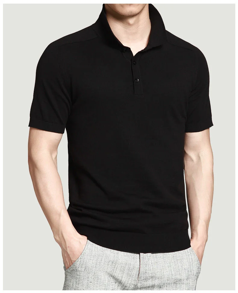 10colors summer mens polo sweaters Simple style cotton knitted short male pullovers top tees breathable 4XL Muls brand rl-7626-2