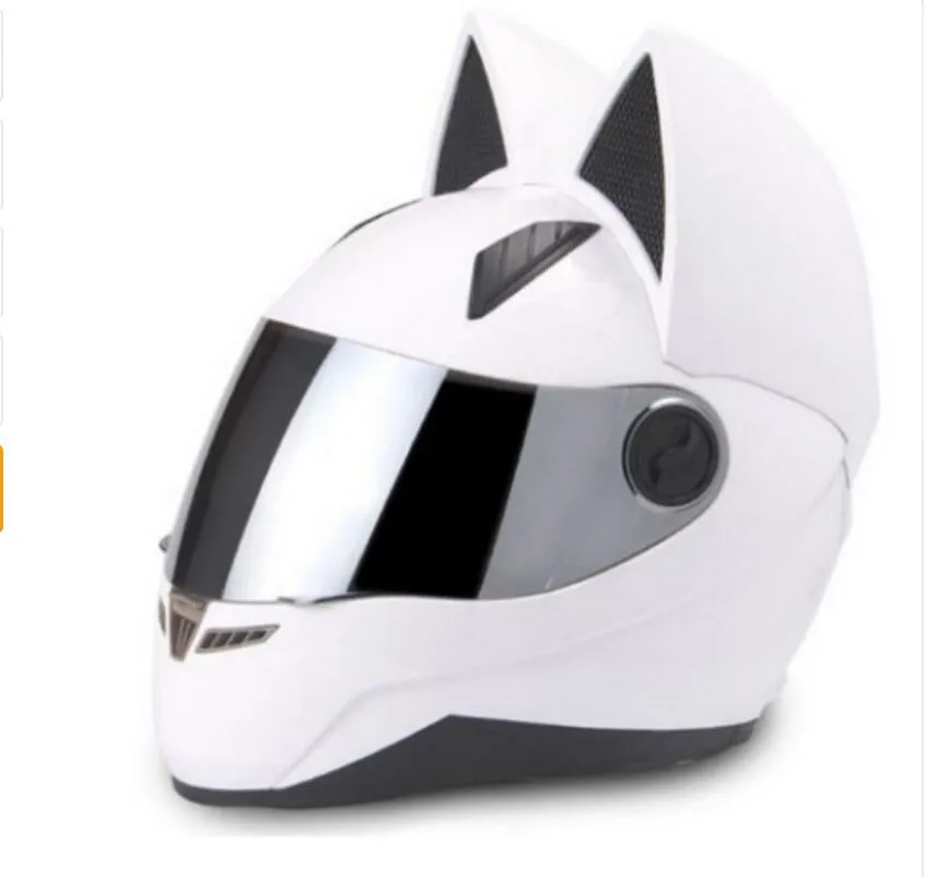 

Shipping free 2019 motorcycle helmet cat personality hair helmet 4 yellow pink