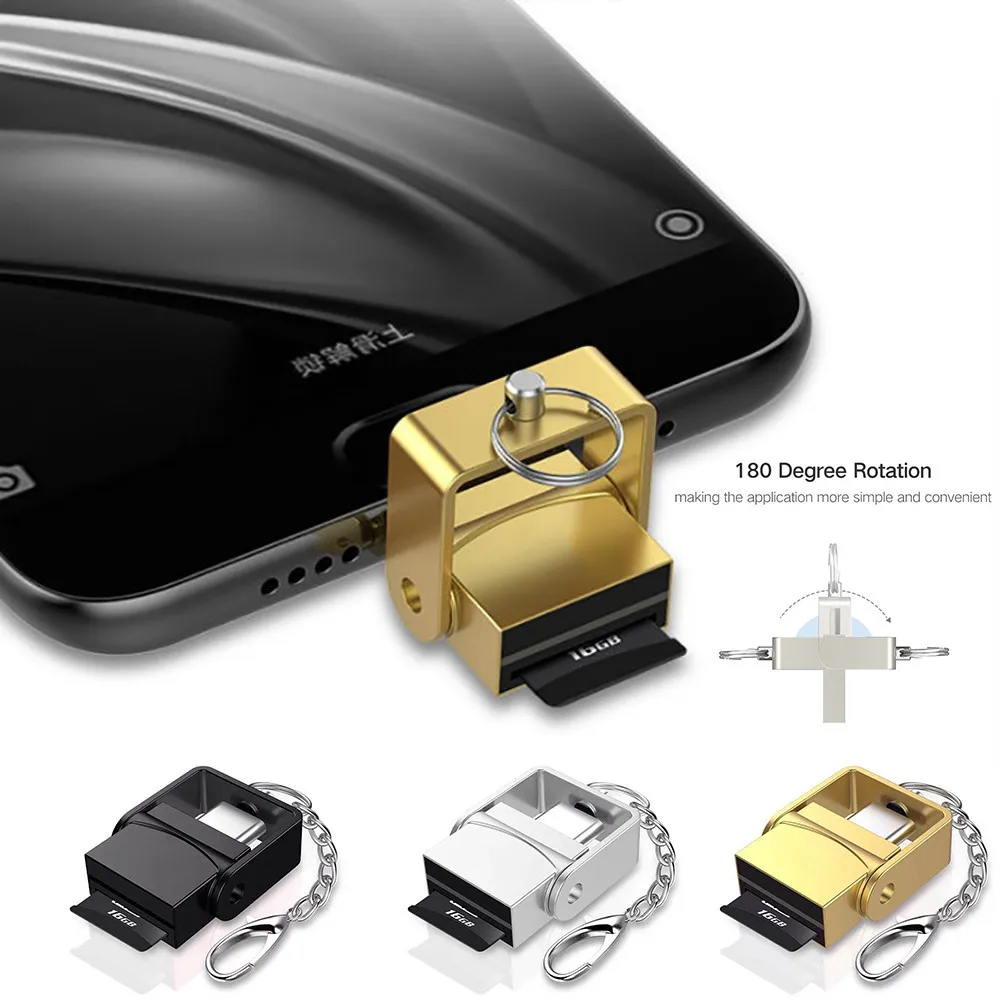 2 в 1 USB 3,1 Тип C USB-C TF Micro SD OTG Картридер для samsung Galaxy S9 Smart Memory карты адаптера для ПК телефона Android