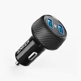 Anker 24 Вт автомобильное зарядное устройство, 2-портовый ультра-компактный PowerDrive 2 Elite с PowerIQ для iPhone XS/Max/XR/X/8/7/6/Plus, iPad, Galaxy и т. Д