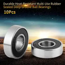 10Pcs/Lot 6001-2RS Miniature Ball Bearings Rubber Sealed Deep Groove Ball Bearings Durable Steel Bearing 12x28x8mm rodamientos 6001 full si3n4 ceramic deep groove ball bearing 12x28x8mm full complement