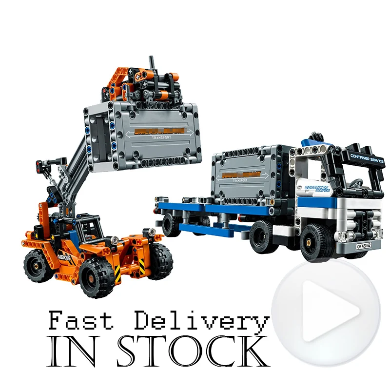 

LEPIN 20035 Container Yard Technic Model Building Blocks Bricks Toys Educational For Children brinquedos 631PCS legoINGly 42062