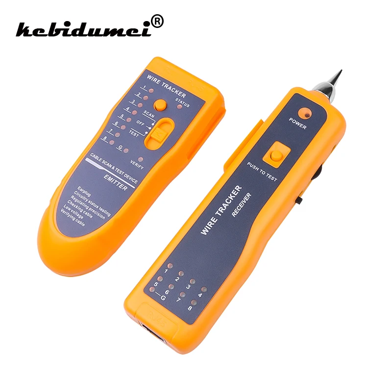 Тестер для телефонного кабеля kebidumei|line finder|telephone wire trackernetwork cable tester |