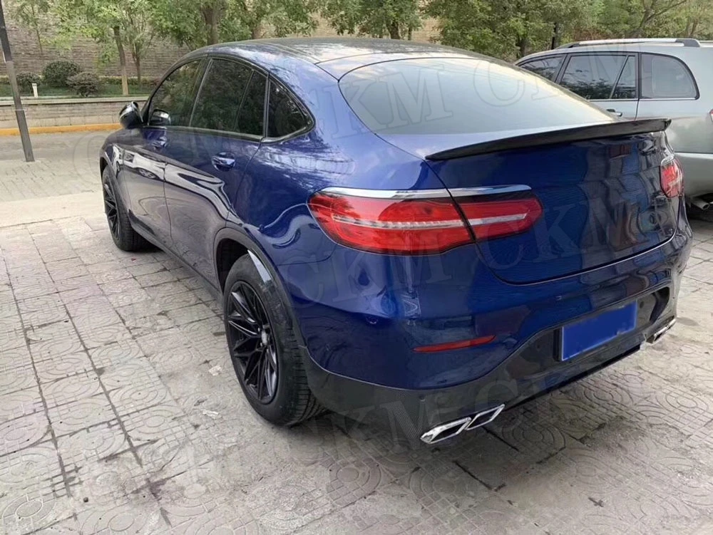 W253 углеродного волокна задний спойлер для Mercedes Benz класса GLC купе C253 GLC250 GLC300 GLC350 стайлинга автомобилей