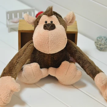 

candice guo! hot sale nice plush toy cute forest animal friend monkey stuffed doll birthday gift 1pc
