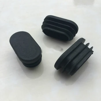 

16*34 Tube Elliptical Plug Steel Pipe Square Cap Plug Plastic Rubber Sleeve Cover Pipe Fittings X50