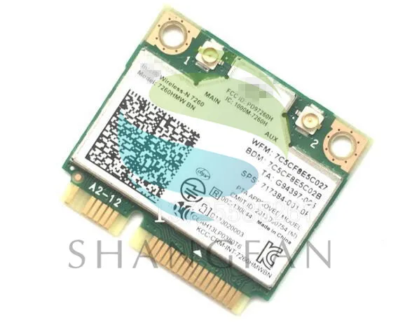 Wireless-N7260 7260HMWBN 7260BN 7260HMW Half Mini PCI-e 300M + BT4.0 беспроводная карта SPS:717384-001 для HP павильон