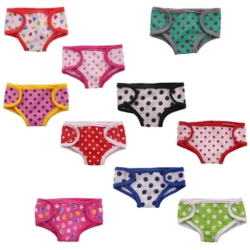 

1Pcs Doll Underpants Swimsuit Diaper Clothes Fit For 43cm & 18 inch Doll Underwear Suit Children Handmade Doll Toy Accessory