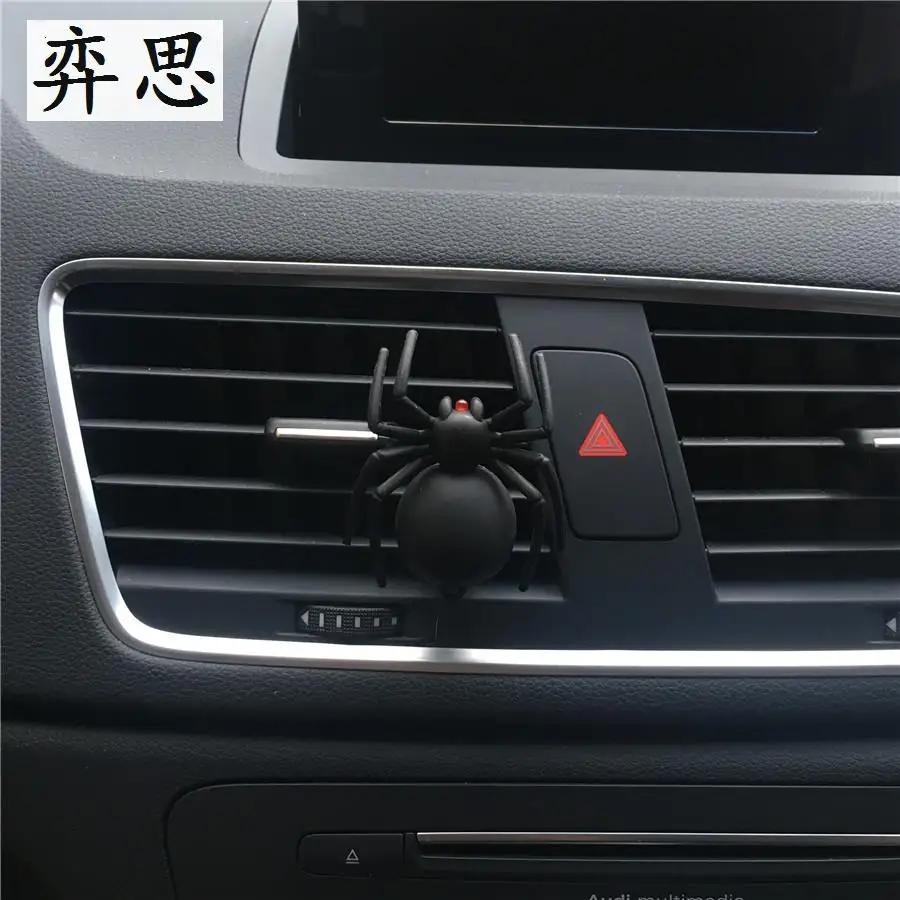 

Exquisite car air freshener Lovely little spider Automotive Styling jewelry Plastic colored spider Ladies car perfume clip