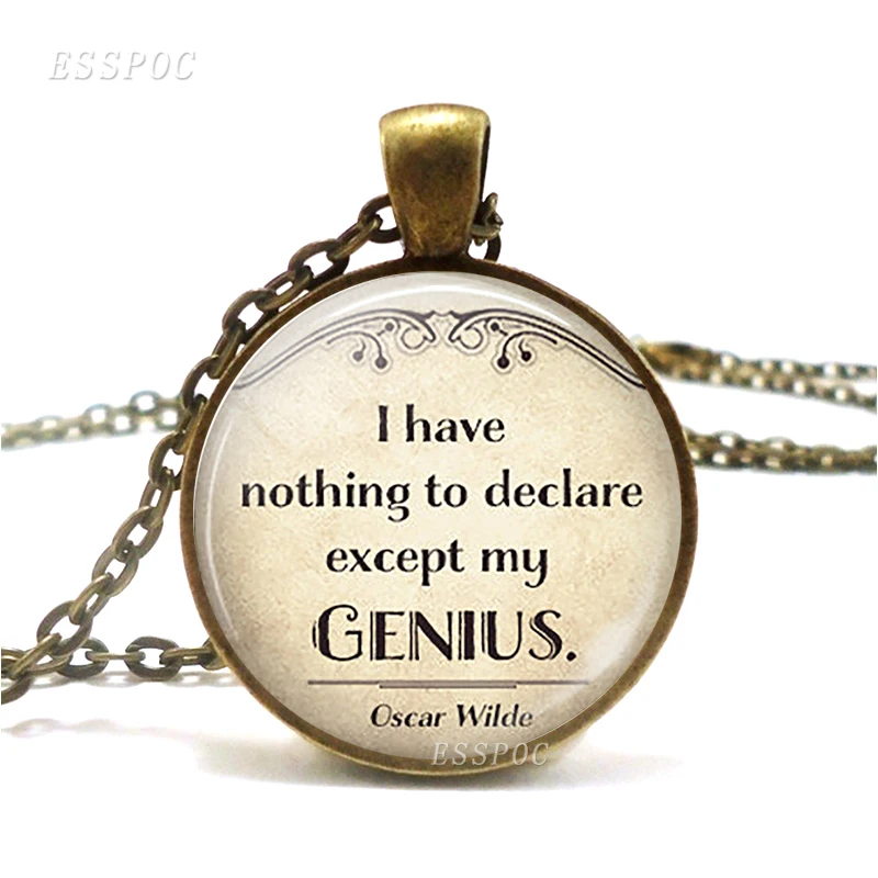 I Have Nothing To Declare Except My Genius Necklace, Funny Quote