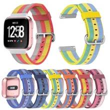 HIPERDEAL легкий Нейлоновый Регулируемый ремешок для спортивных часов Fitbit Versa 15J Прямая