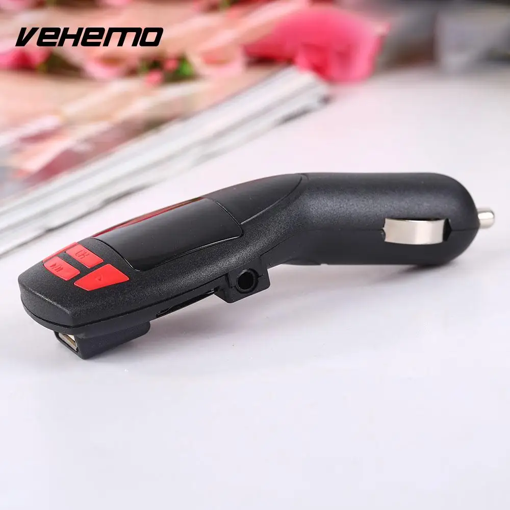 

Vehemo LED USB TF Premium Universal Music Player Audio Player Vehicle Car Mp3 Stereo FM Transmitter with USB interface