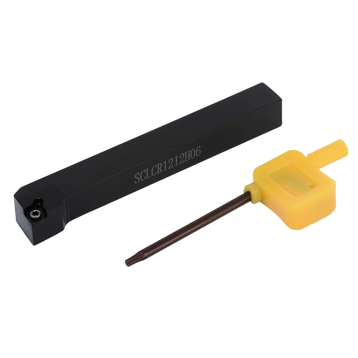 10pcs CCMT060204 VP15TF Carbide Inserts + SCLCR1212H06 Lathe Turning Tool Holder 79x15x12mm + Wrench