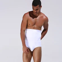 Мужские трусы-боксеры для похудения с высокой талией, Корректирующее белье для тела, дышащая эластичность, контроль живота, KNG88