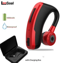 V10 Bluetooth наушники Sstereo громкой связи Bluetooth гарнитура для Беспроводной наушников салона автомобиля вызова Бизнес Шум отменить гарнитура с HD микрофон быстрая зарядка